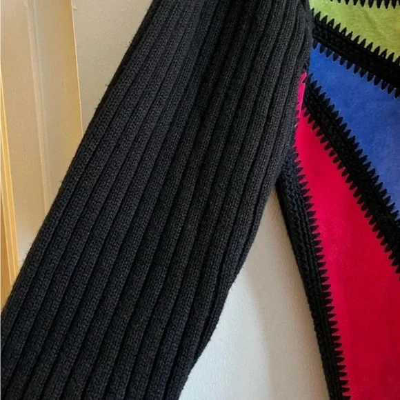 Vintage 100% suede (leather) front Bellepointe sweater. - Picture 5 of 6